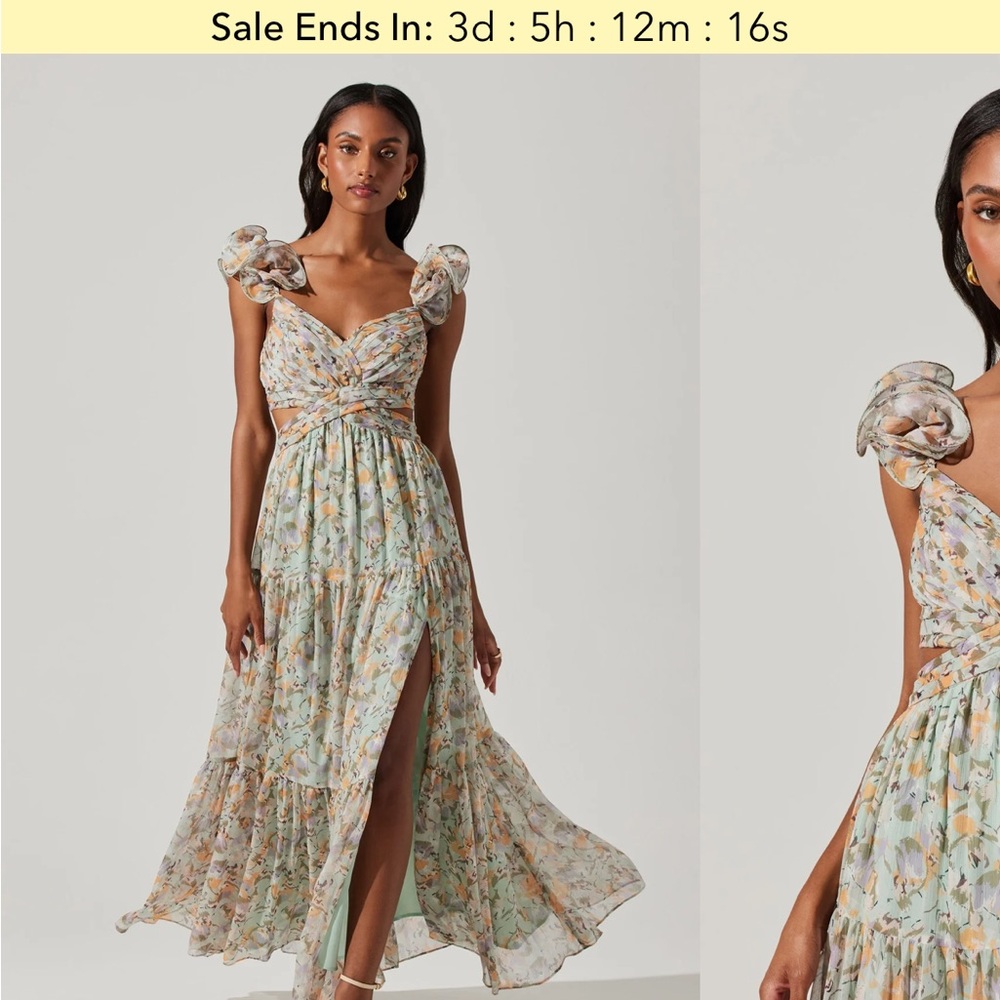 Astr the Label Floral Print Women's Dress